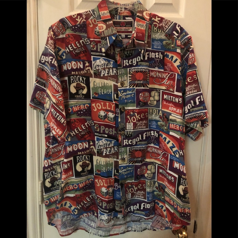 Custom Clothing Novelty Shirt, Size L, Great preowned condition
